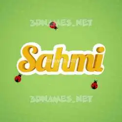 sahmi in Ladybugs style - 3D name wallpaper