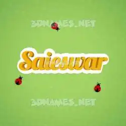 saieswar in Ladybugs style - 3D name wallpaper