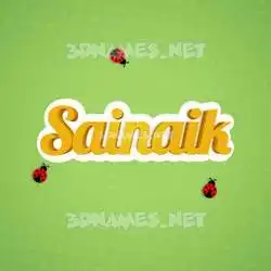 sainaik in Ladybugs style - 3D name wallpaper