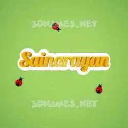 sainarayan in Ladybugs style - 3D name wallpaper