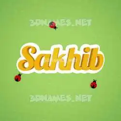 sakhib in Ladybugs style - 3D name wallpaper