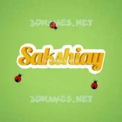 sakshiay in Ladybugs style - 3D name wallpaper