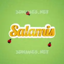 salamis in Ladybugs style - 3D name wallpaper