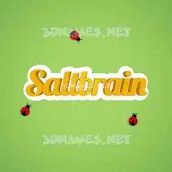 saltbrain in Ladybugs style - 3D name wallpaper