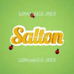 salton in Ladybugs style - 3D name wallpaper