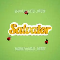 salvator in Ladybugs style - 3D name wallpaper