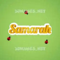 samarah in Ladybugs style - 3D name wallpaper