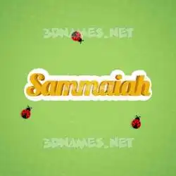 sammaiah in Ladybugs style - 3D name wallpaper