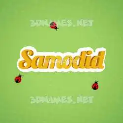 samodid in Ladybugs style - 3D name wallpaper