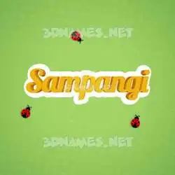 sampangi in Ladybugs style - 3D name wallpaper