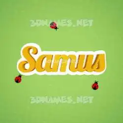 samus in Ladybugs style - 3D name wallpaper