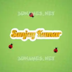 sanjay kumar in Ladybugs style - 3D name wallpaper