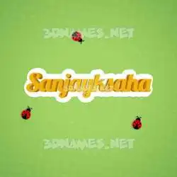 sanjayksaha in Ladybugs style - 3D name wallpaper