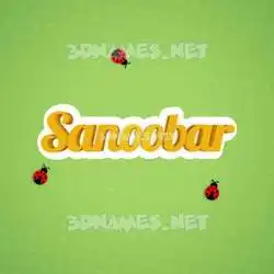 sanoobar in Ladybugs style - 3D name wallpaper