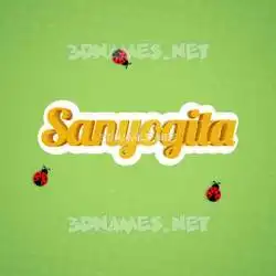 sanyogita in Ladybugs style - 3D name wallpaper