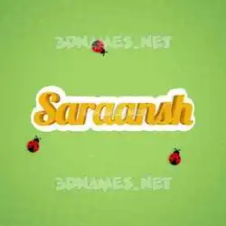saraansh in Ladybugs style - 3D name wallpaper