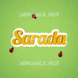 sarada in Ladybugs style - 3D name wallpaper