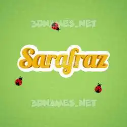 sarafraz in Ladybugs style - 3D name wallpaper