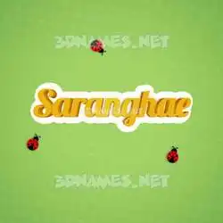 saranghae in Ladybugs style - 3D name wallpaper