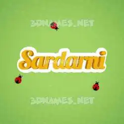 sardarni in Ladybugs style - 3D name wallpaper