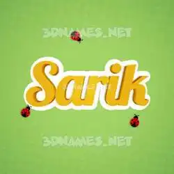 sarik in Ladybugs style - 3D name wallpaper