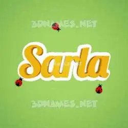 sarla in Ladybugs style - 3D name wallpaper