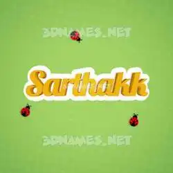 sarthakk in Ladybugs style - 3D name wallpaper