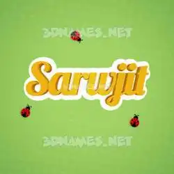 sarwjit in Ladybugs style - 3D name wallpaper