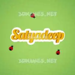 satyadeep in Ladybugs style - 3D name wallpaper