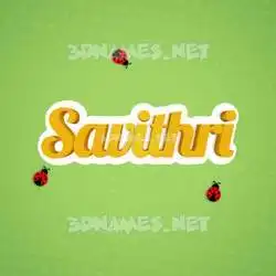 savithri in Ladybugs style - 3D name wallpaper