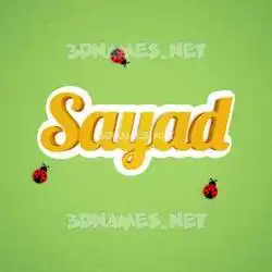 sayad in Ladybugs style - 3D name wallpaper