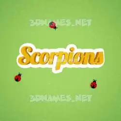 scorpions in Ladybugs style - 3D name wallpaper