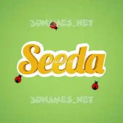 seeda in Ladybugs style - 3D name wallpaper