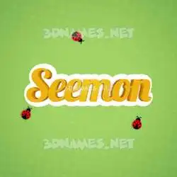 seemon in Ladybugs style - 3D name wallpaper