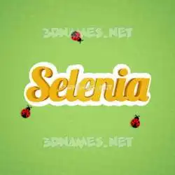 selenia in Ladybugs style - 3D name wallpaper