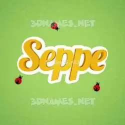 seppe in Ladybugs style - 3D name wallpaper