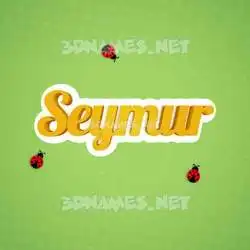 seymur in Ladybugs style - 3D name wallpaper