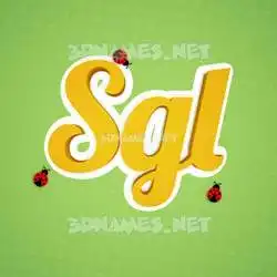 sgl in Ladybugs style - 3D name wallpaper