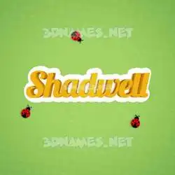 shadwell in Ladybugs style - 3D name wallpaper