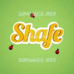 shafe in Ladybugs style - 3D name wallpaper