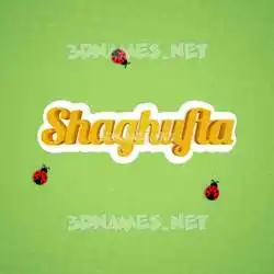 shaghufta in Ladybugs style - 3D name wallpaper