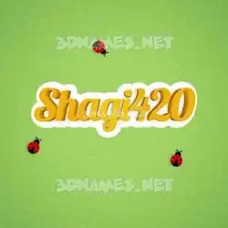 shagi420 in Ladybugs style - 3D name wallpaper