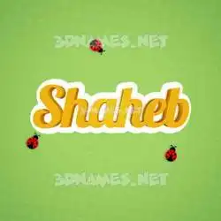 shaheb in Ladybugs style - 3D name wallpaper