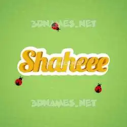 shaheee in Ladybugs style - 3D name wallpaper
