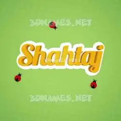 shahtaj in Ladybugs style - 3D name wallpaper