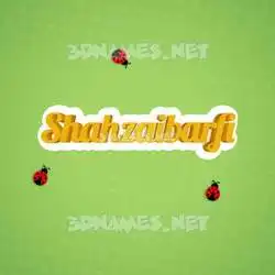 shahzaibarfi in Ladybugs style - 3D name wallpaper