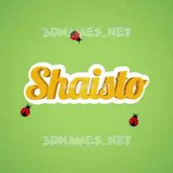 shaisto in Ladybugs style - 3D name wallpaper