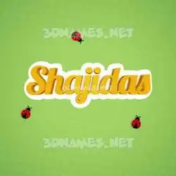 shajidas in Ladybugs style - 3D name wallpaper