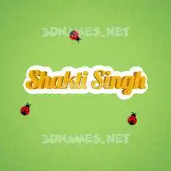 shakti singh in Ladybugs style - 3D name wallpaper