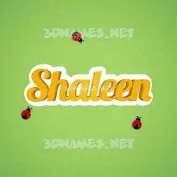 shaleen in Ladybugs style - 3D name wallpaper